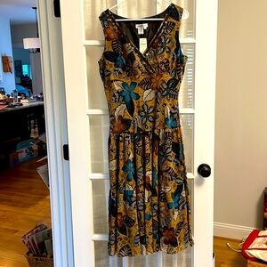 NWT Batik Floral tiered dress by Coldwater Creek